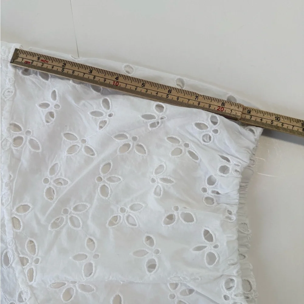 J. Crew Spring Garden Eyelet‎ 100% Cotton Blouse Top Size 24